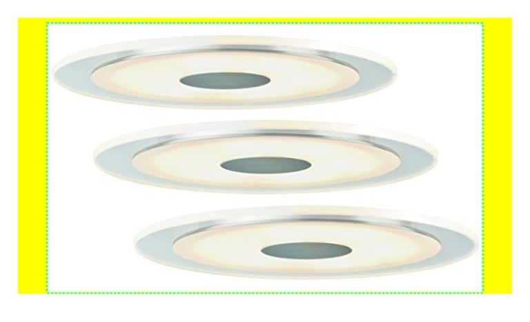 3er Set Paulmann 925.43 Einbauleuchten Premium Line Whirl rund LED Set 3x6W