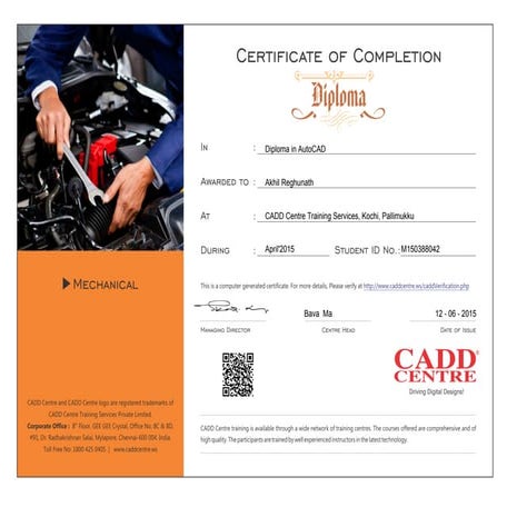 caddcentre_certificate(1) | PDF
