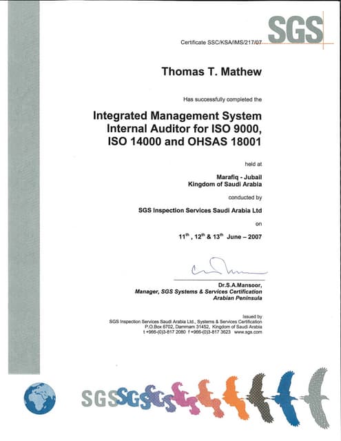 QMS Internal Auditor | PDF