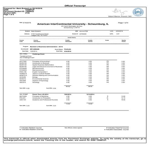 BBA FINAL TRANSCRIPT OFFICIAL