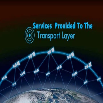 transport layer and services provided to the transport layer