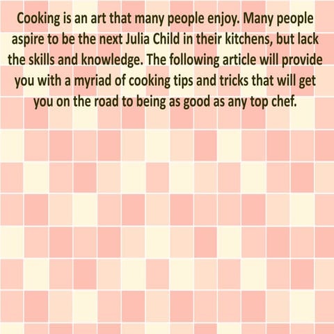Clean Your Plate! Cooking Tips For You!
