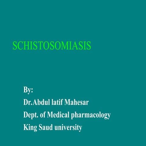 schistomosomiasis worldwide is a nowadays plague