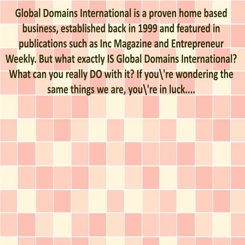 About Global Domains International