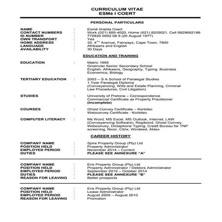 CV CPB | DOC