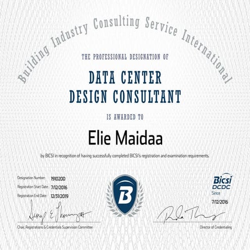 DCDC Certificate | PDF