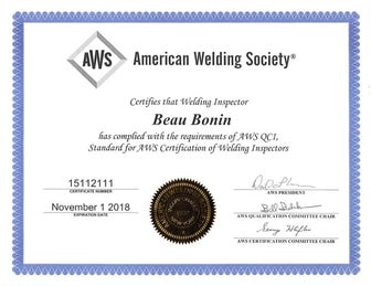 AWS Welding Fundamentals Program Certificate | PPT