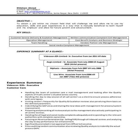 Ehtisham Ahmad Resume