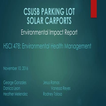 478 Presentation Solar panels