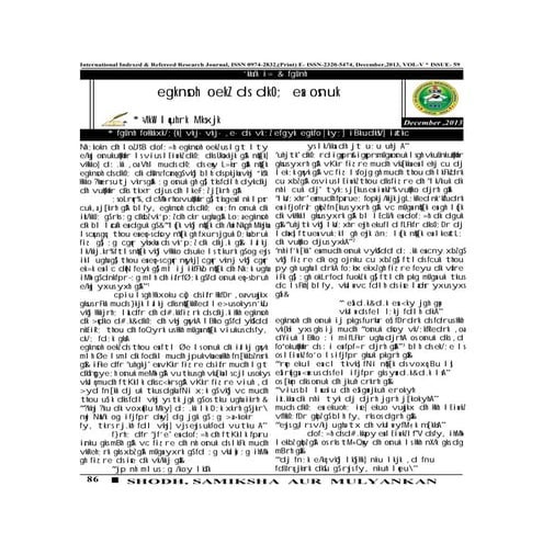 INTERNATIONAL INDEXED REFEREED RESEARCH PAPER