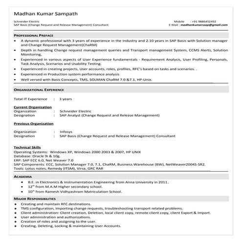 Madhan Kumar-SAP(Change Request and Release Management)SOLMAN