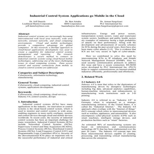 Industrial Control System Applications go Mobile in the Cloud 20150825 v1