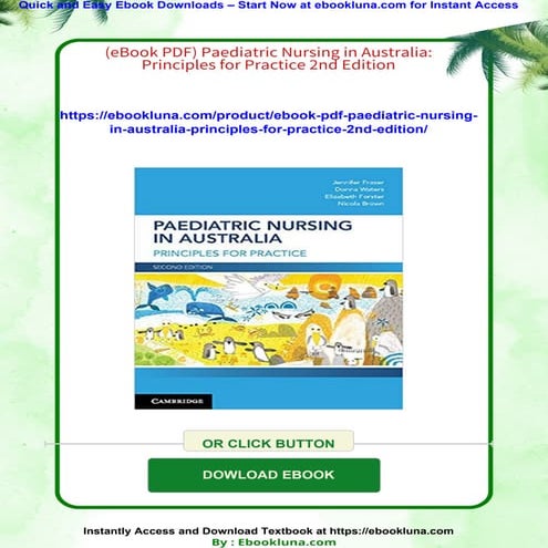 (eBook PDF) Paediatric Nursing in Australia: Principles for Practice 2nd Edition