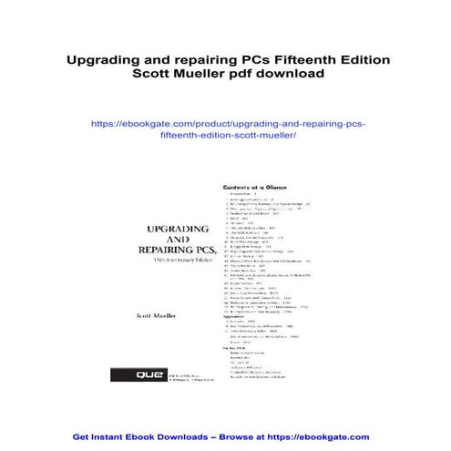 Upgrading and repairing PCs Fifteenth Edition Scott Mueller