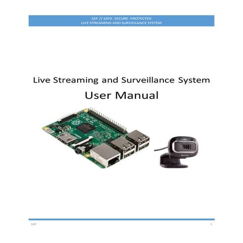 Capstone Project-SSP User manual | DOCX