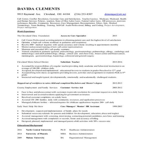 Robin Long Resume 1-2 | PDF