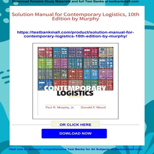 CONTEMPORARY LOGISTICS 12TH EDITION visual data 6