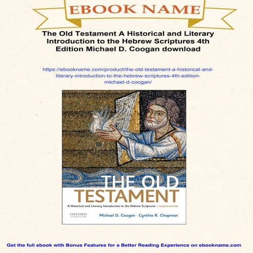 The Old Testament A Historical and Literary Introduction to the Hebrew ...