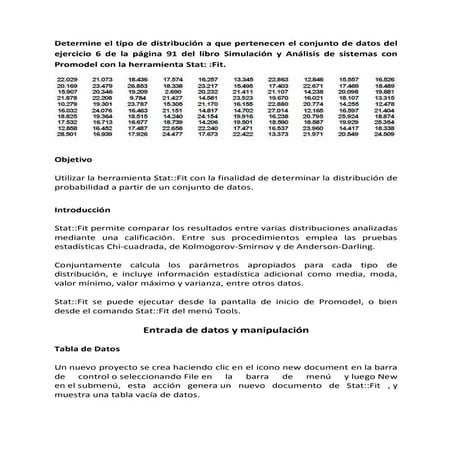 Uso de StatFit | PDF