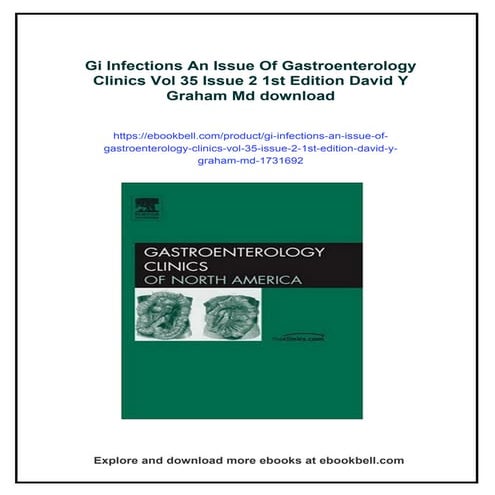 Gi Infections An Issue Of Gastroenterology Clinics Vol 35 Issue 2 1st ...