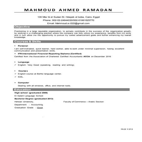 Mahmoud Resume