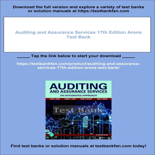 AUDITING AND ASSURANCE SERVICES 17TH EDITION visual data 3