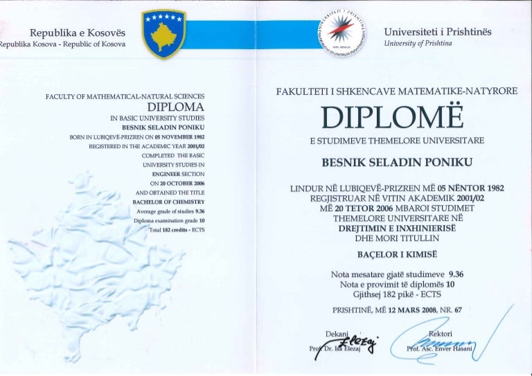 Bachelor's Degree Diploma