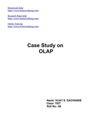 86921864 olap-case-study-vj