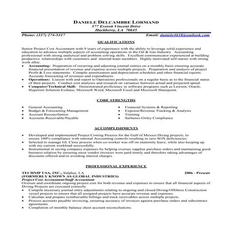 Daniele D Lormand  Resume_Final Version