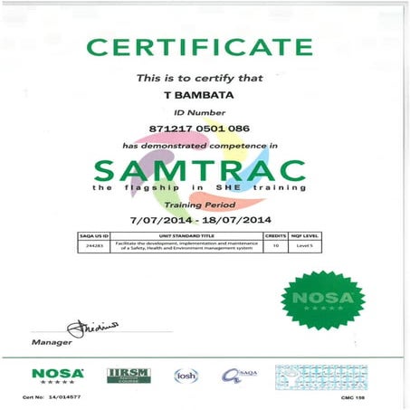ECSA candidate certificate | PDF