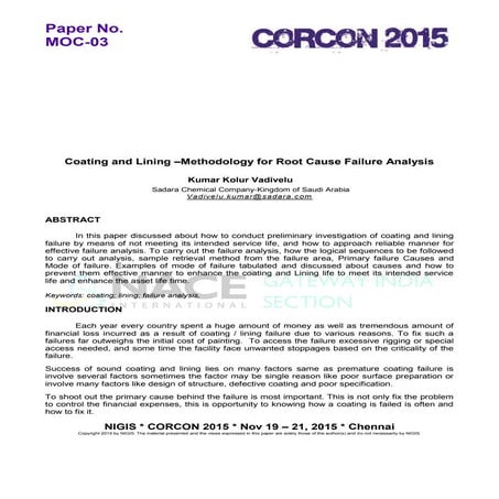 Coating-Failure-Defects- with root cause analysis An | PDF