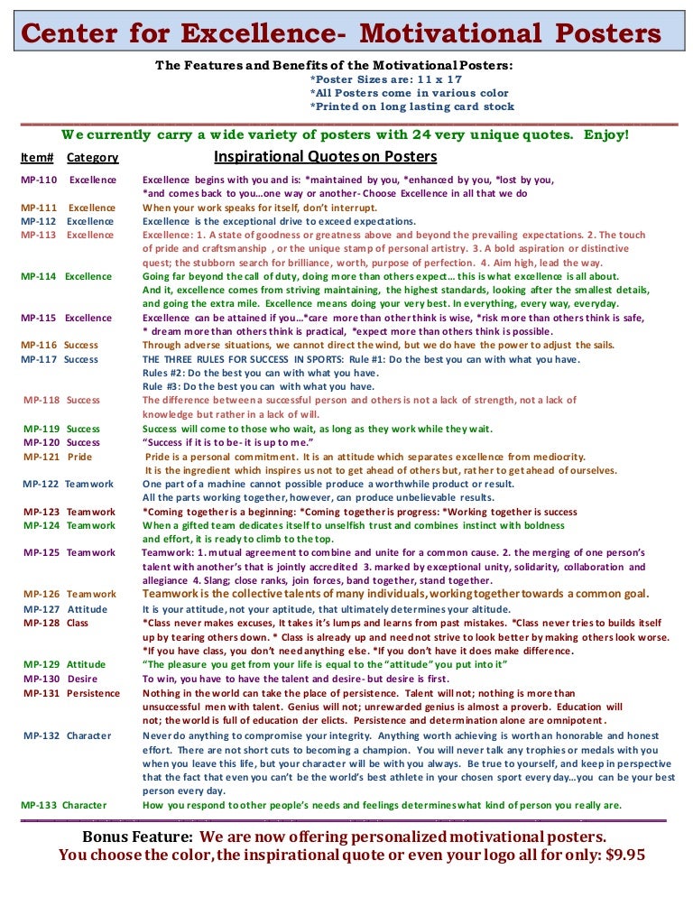 New Poster Order Guide