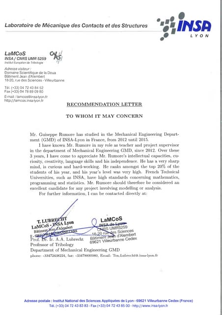 Reference letter EPO | PDF