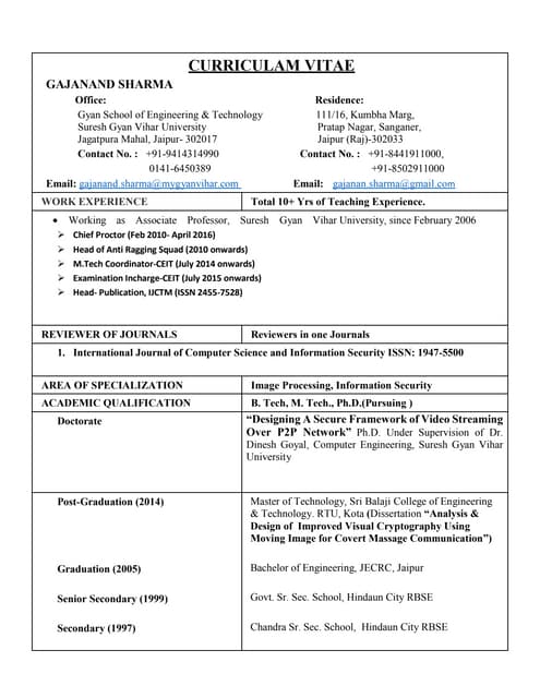 GNS CV