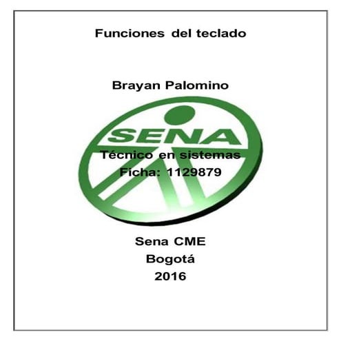 FUNCIONES DEL TECLADO