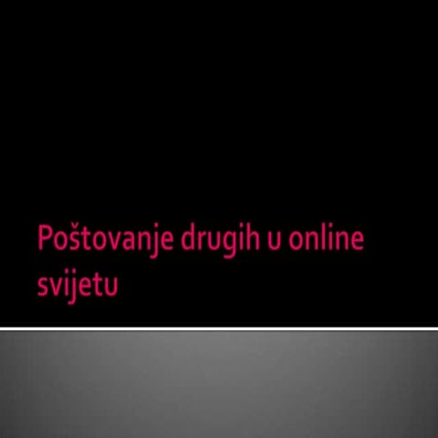 870 poštovanje drugih u online svijetu