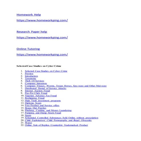 87161911 selected-case-studies-on-cyber-crime