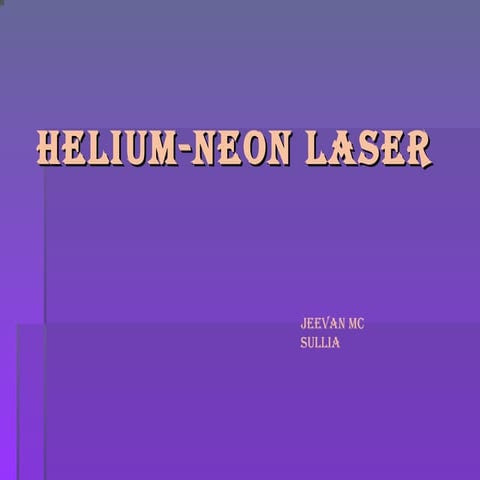 helium-neon laser