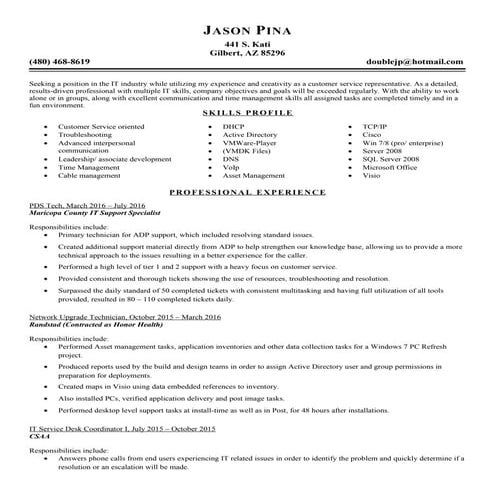 Jason Pina-resume