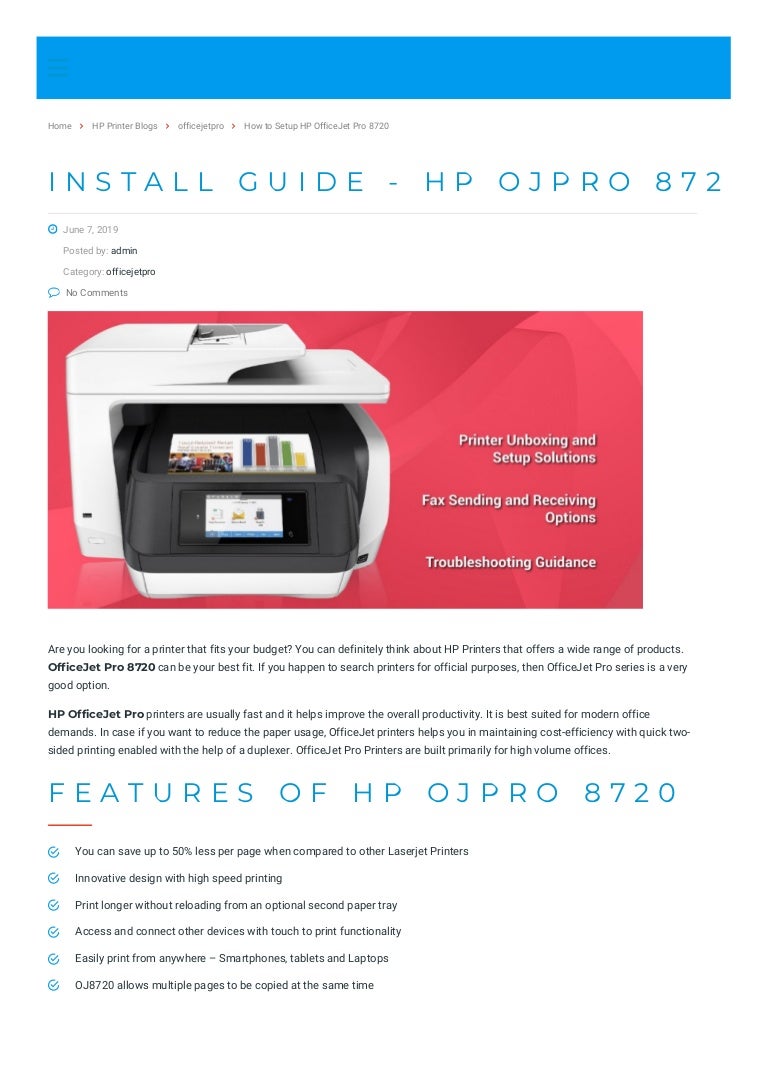 hp officejet pro 872