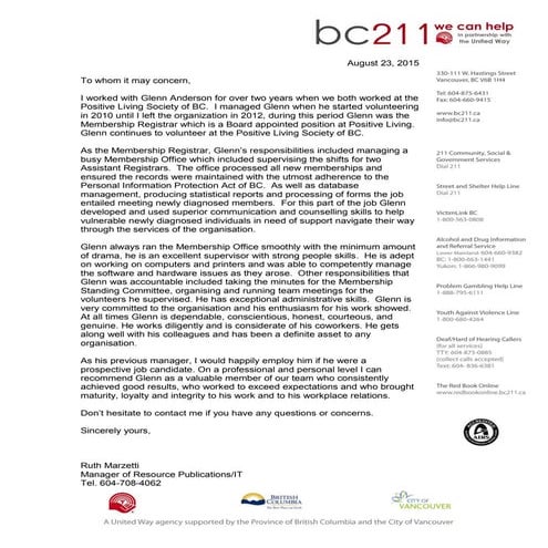 Kassandra Recommendation Letter | PDF