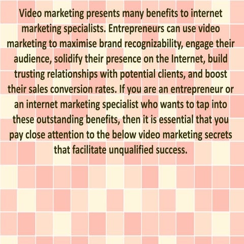 Video Marketing Strategies