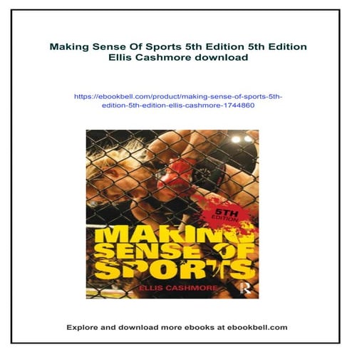 Making Sense Of Sports 5th Edition 5th Edition Ellis Cashmore | PDF