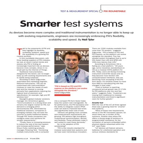 Smarter Test Systems