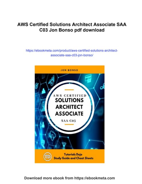 AWS Certified Solutions Architect Associate SAA C03 Jon Bonso | PDF