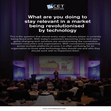 Cet Middle East 5th Annual Conference presentations