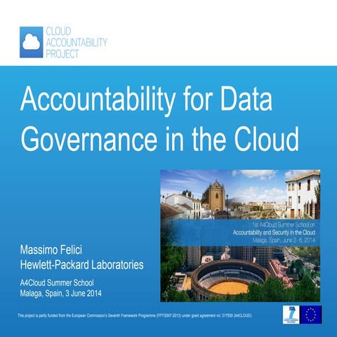 Accountability for Data Governance in the Cloud