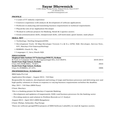 Sayar_Bhowmick_Resume