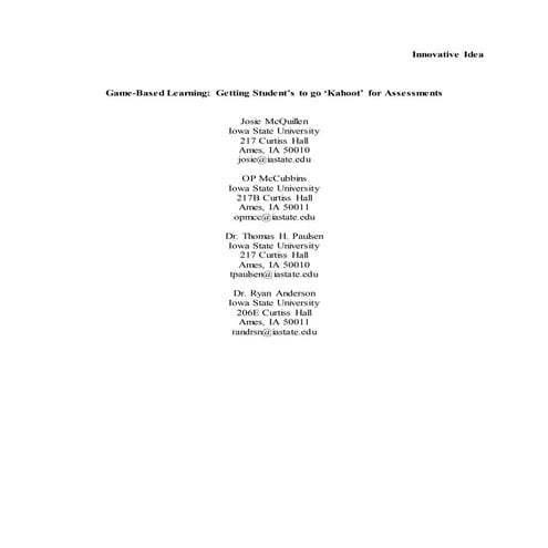 Innovative Idea Poster