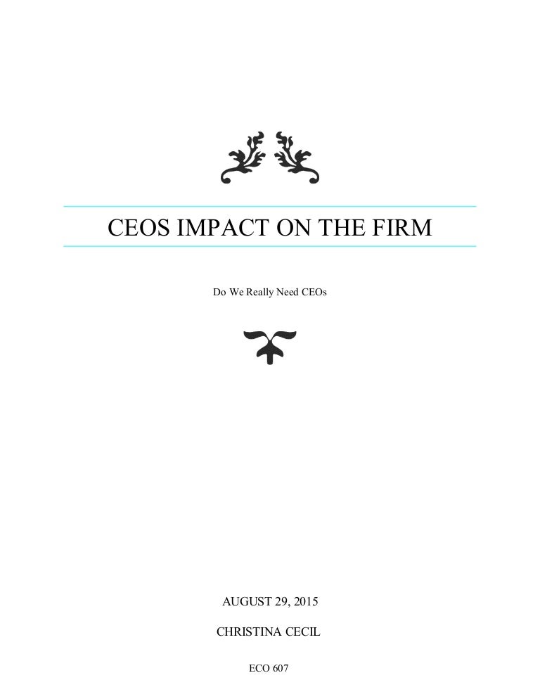 Ceo pay research paper